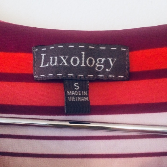 LUXOLOGY Sleeveless Striped Dress, NWT - Picture 4 of 7